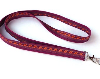 Lucky Elephants Lanyard. Key Lanyard. Elephants Fabric Lanyard. ID Holder. Fashion Accessories. Etsy Gifts. Fashion Lanyard