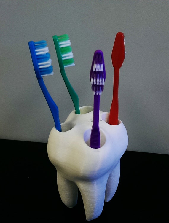 Big Tooth Toothbrush Holder Great for Kids 3D by FunOrders