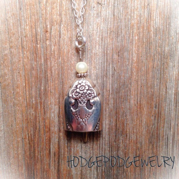 Silverware Necklace Silverware Pendant Knife by Hodgepodgewelry