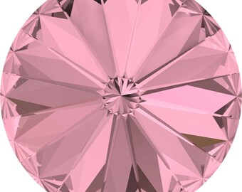 Swarovski Cabochon: 1122 Rivoli 8 mm CRYSTAL ANTIQUE PINK Foiled - 5 pcs