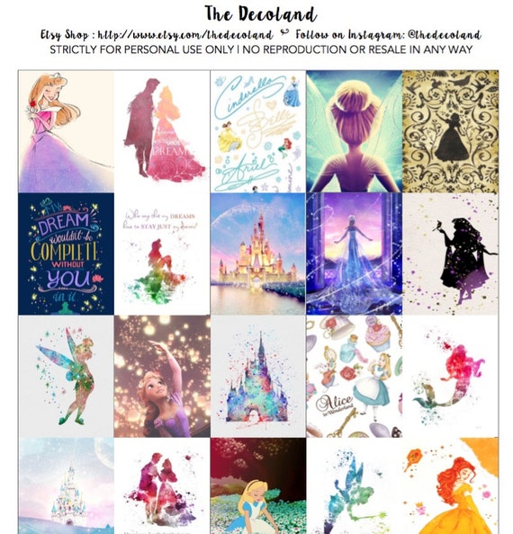 Printable Planner Stickers Disney Princess Theme For Erin | items similar to printable planner stickers disney Printable Planner Stickers Disney Princess Theme For Erin | items similar to printable planner stickers disney
