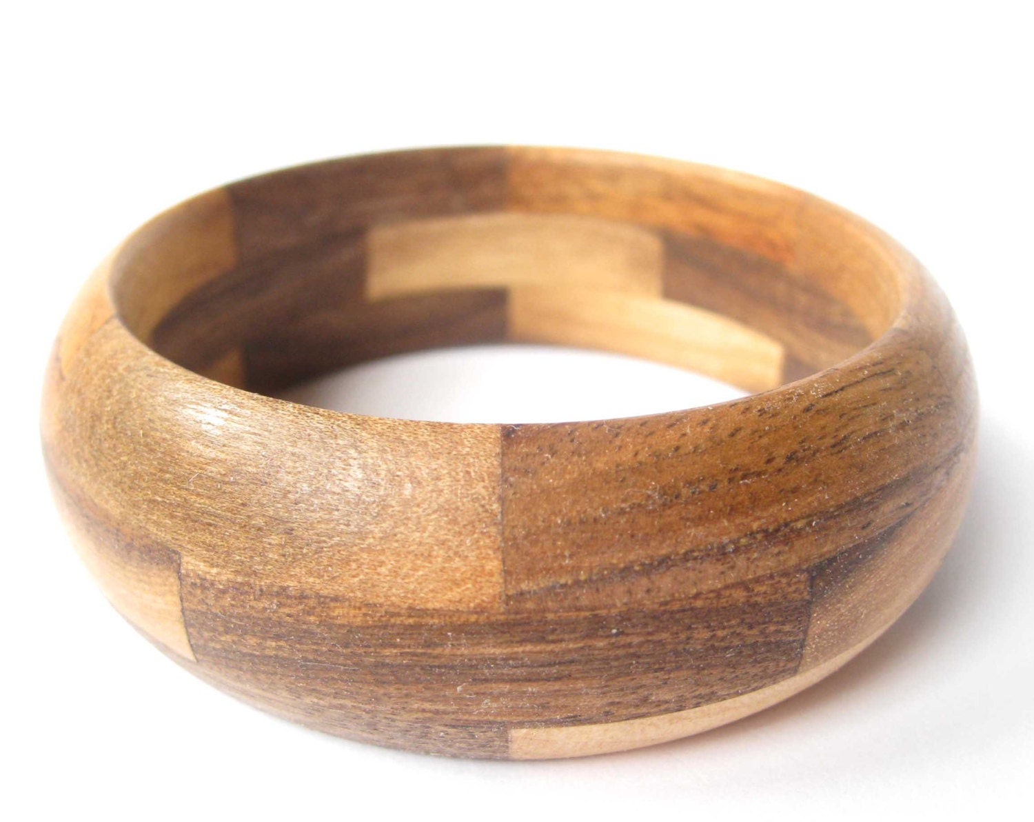 wood and metal bracelet