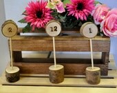 items similar to table numbers wedding woodland table numbers wood