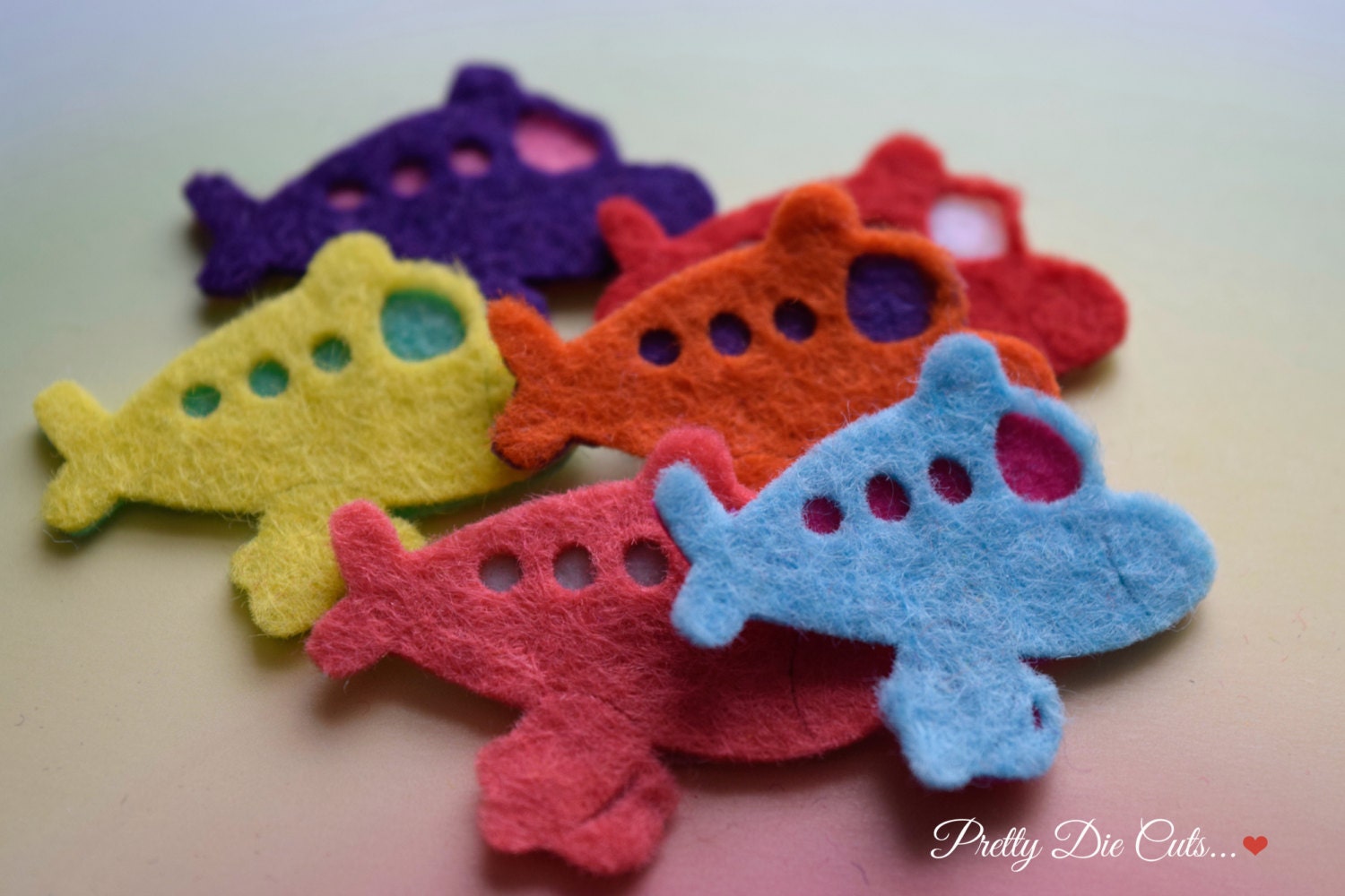 Felt Layered Planes Die Cut Aeroplane Airplane Craft