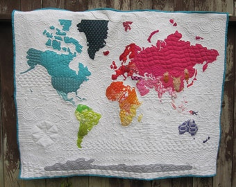 World Map Quilt Pattern