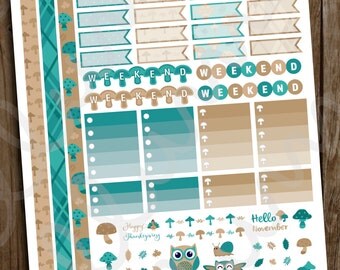 NEW August Planner Stickers 2 PRINTABLE jpg pdf &amp; by ellums