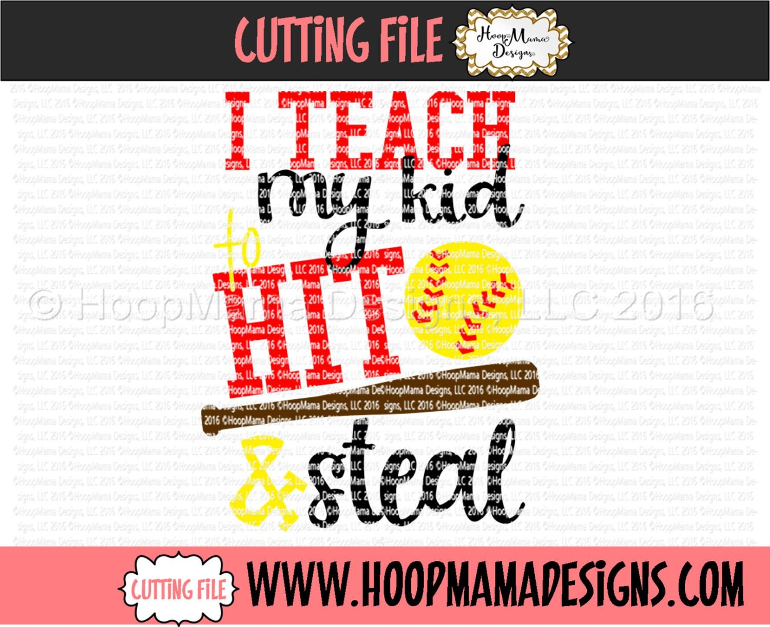 Download I Teach My Kid To Hit And Steal SVG DXF eps and png Files for