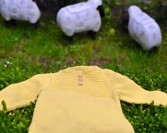Robe bébé, BABY DRESS, Baby GIFT, Mérinos, Merino wool, Cadeau naissance, newborn gift