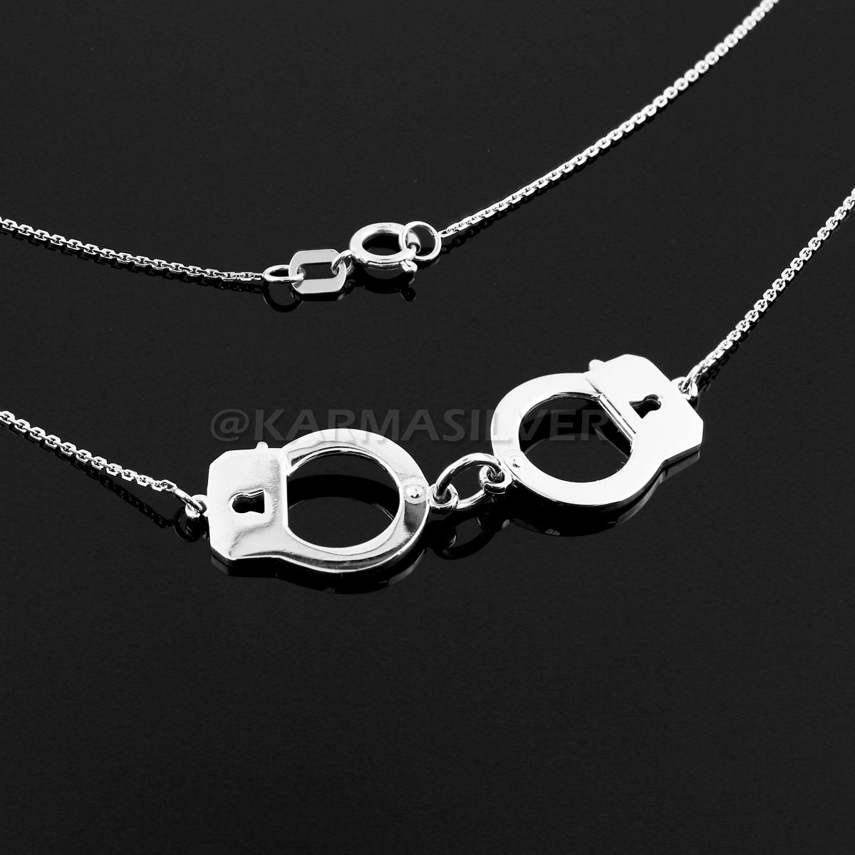 Sterling Silver Handcuffs Necklaces