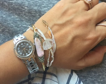 Pink Opal Jewelry, October Birthstone Jewelry, Opal Bracelet, Birthstone Bracelet for October, Birthstone Gift, Jewelry for Her Birthday