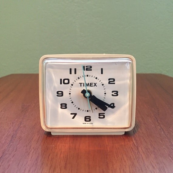 Vintage Mid Century Modern Timex Alarm Clock