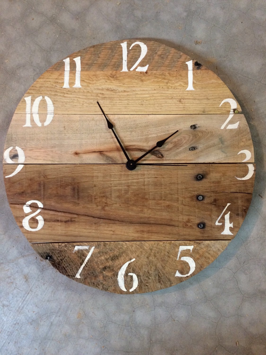 Rustic oak pallet clock 16 SAMPLE Similar one will be