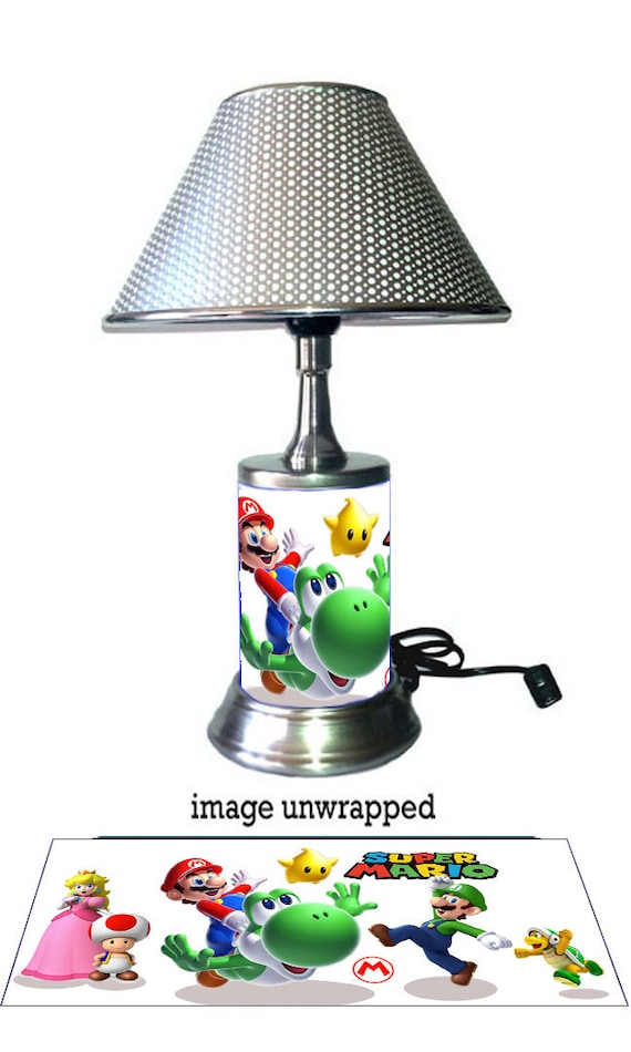 Super Mario Lamp with chrome shade Nintendo's video game