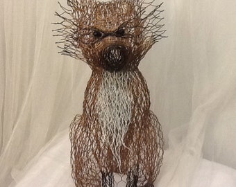 Items similar to Handcrafted Wire Art - Wire Fox Sculpture on Etsy