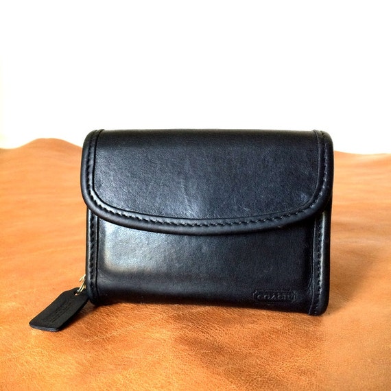 Vintage Coach Leather Coin Purse Wallet by oldtanery on Etsy