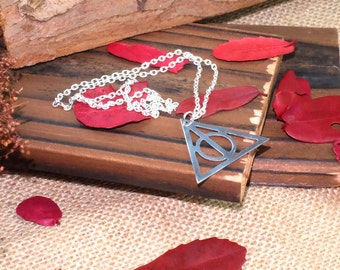 Harry Potter Jewelry,Personalzied Necklace,Harry Potter,Harry Potter Inspired,Deathly Hallows Necklace,Triforce Necklace,Harry Potter Gift
