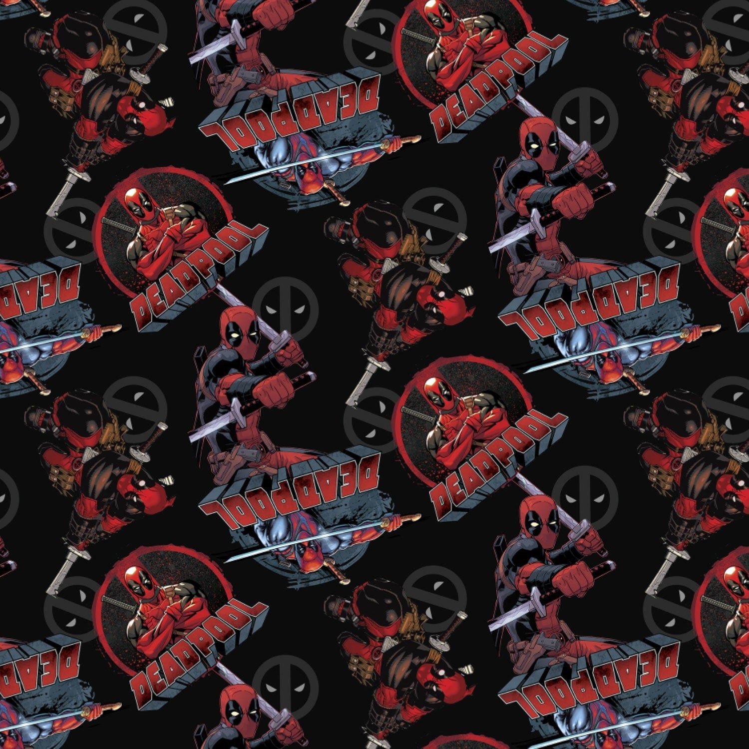 Dead Pool fabric deadpool marvel avengers fabric by fabricmason