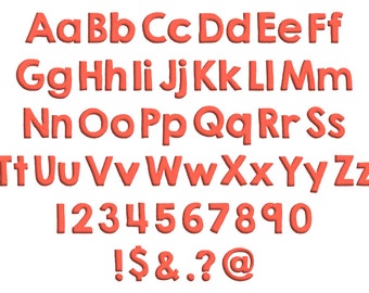 Neptune Machine Embroidery Font Monogram Alphabet, Bold Embroidery Font, Digital Embroidery Font Download, Bx Format Included, 3 Sizes