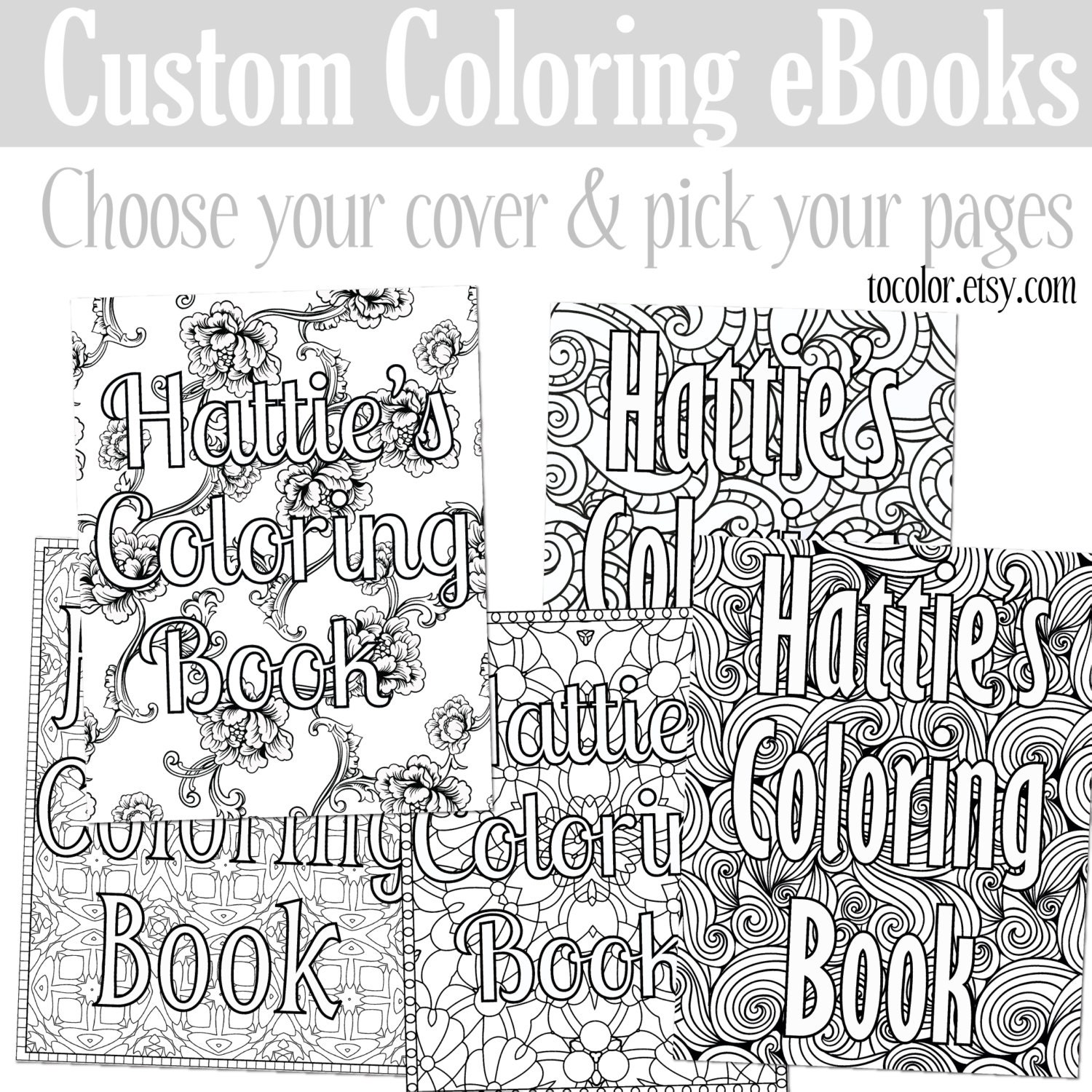 Custom Coloring eBook Coloring Pages Create Your Own