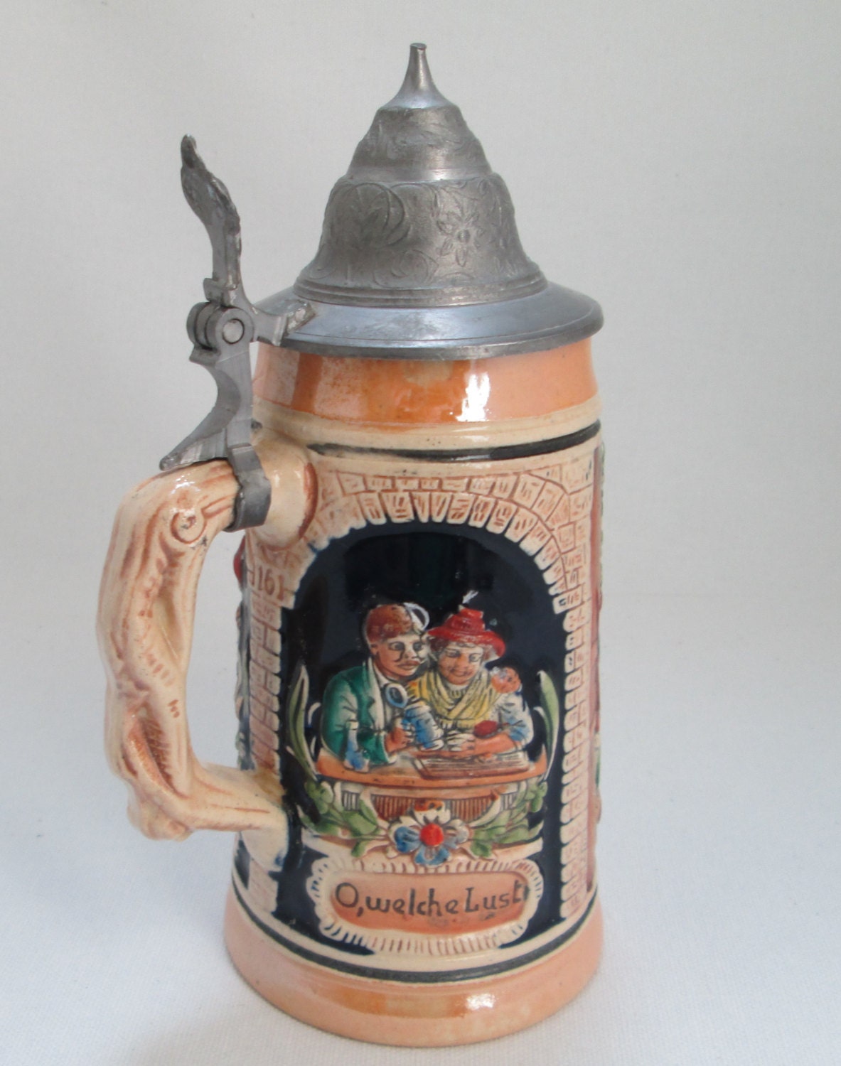 Beer Stein by Thewalt West Germany With Pewter Lid 19491990