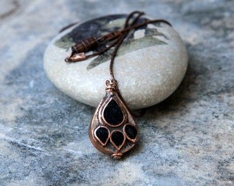 Black Onyx Pendant - Onyx Bead Necklace - Onyx Necklaces - Black Onyx Stone - Black Onyx jewelry - Necklaces From India - Tibetan Jewelry