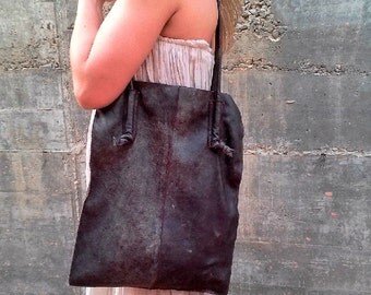 SHOULDER HOBO BAG - Practic Leather Bag- Original Leather Bag- Every day Bag-Shopping Bag-Vintage Look