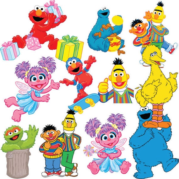 SUMMER PROMO CODE 53 Sesame Street Clipart by LittleElephantStudio