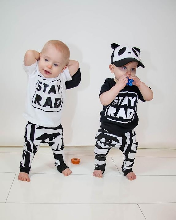 toddler boy baby boy hipster clothing stay rad by Our5loves