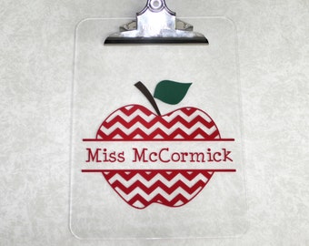 Chevron Clipboard - Personalized Teacher Clipboard - Teacher Gift - Personalized Teacher Gift - Teacher Appreciation - Teacher - Teaching