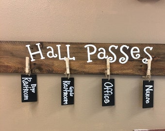 Classroom Sign - Classroom Decor - Classroom Decorations - Back to School - Hall Pass - Hall Pass Sign - Teachers Gift