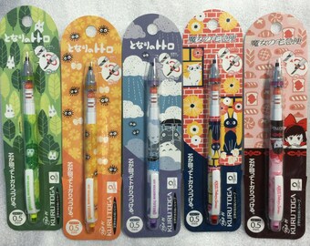 Kurutoga x Studio Ghibli Characters (My Neighbor Totoro and Kiki Delivery Services) Mechanical Pencils