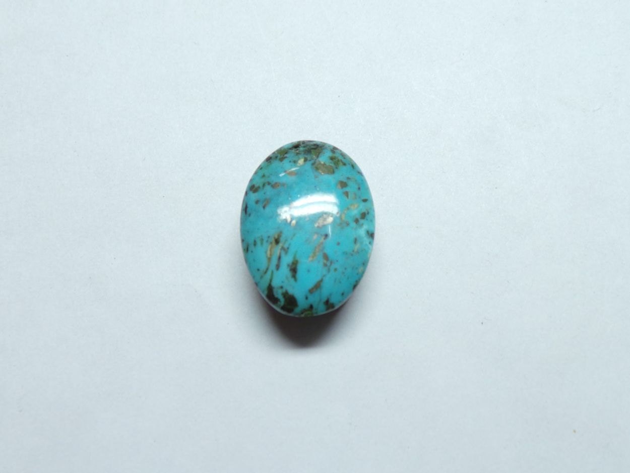 Natural Arizona Turquoise Smooth Oval Cabochon 28x21 Mm Size