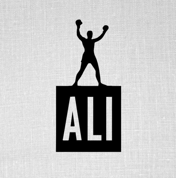 Muhammad Ali silhouette cut files SVG files by OhThisDigitalFun