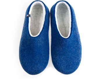 Mens felt slippers | Etsy