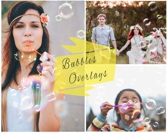 BOGF, Blowing Bubbles Photoshop Overlays, Soap Bubbles Overlay, Digital Backdrop, Photoshop Overlays, Portrait Overlays