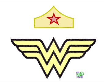 Download Wonderwoman applique | Etsy