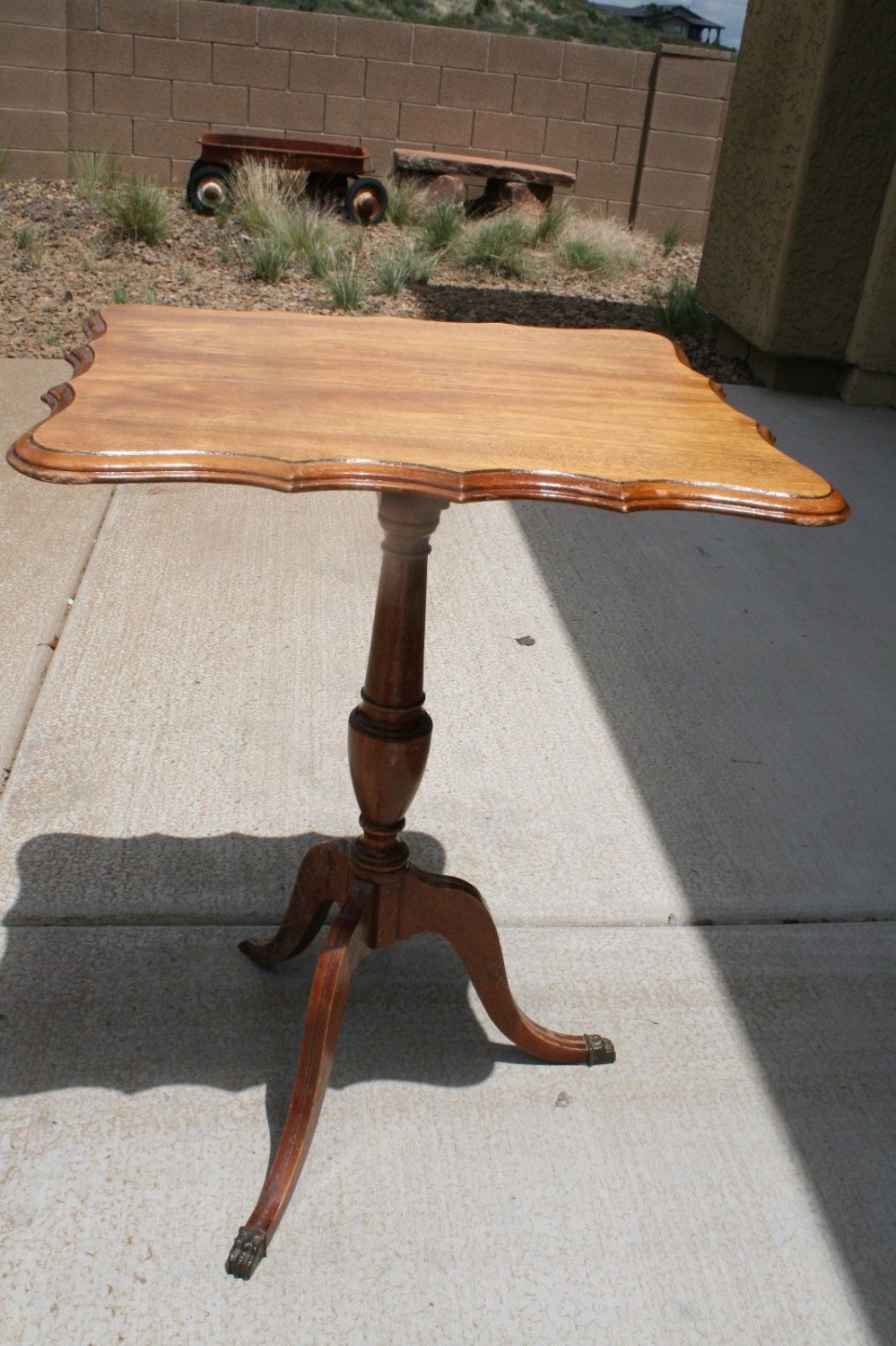 Antique Tilt Top Table End Table Haute Juice