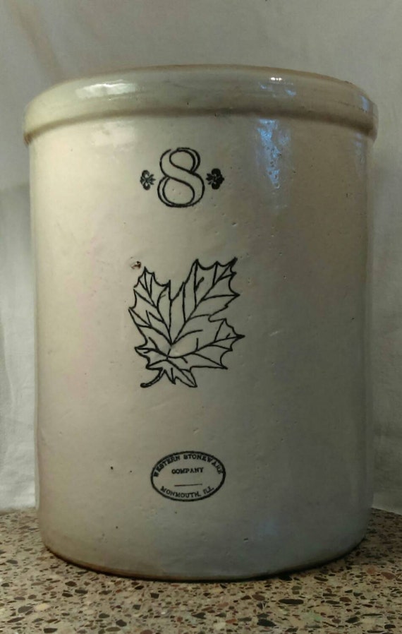 Western Stoneware Company Monmouth Ill. 8 gallon crock.