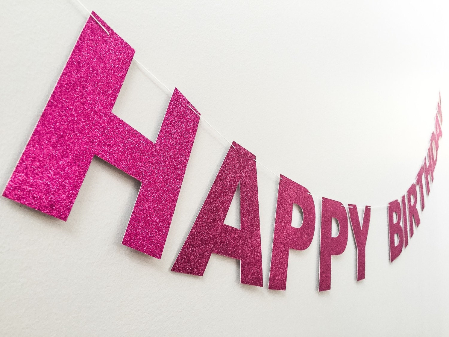 Custom Glitter Banner Birthday Banner Wedding Banner