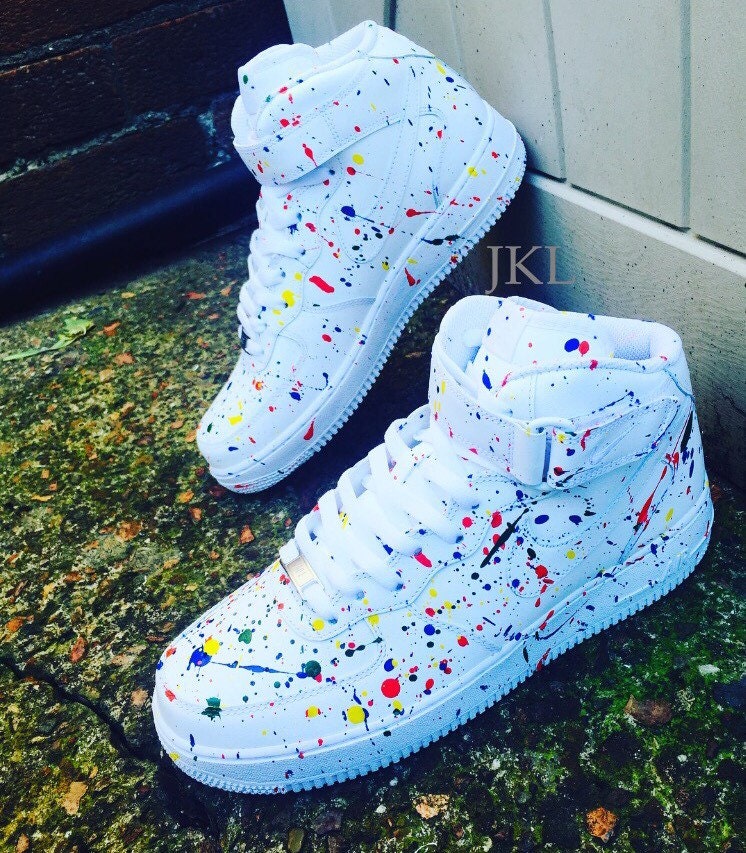 air force 1 with paint