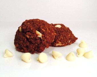 Mint Chocolate Chip Cookies, Double Chocolate Chip Cookies, Gluten Free, Low Sugar, High Protein, Natural Ingredients, White Chocolate