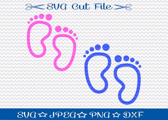 Download Baby Feet SVG File / SVG Cut File for Silhouette / SVG