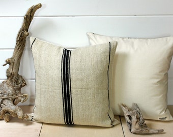European Grain Sack Pillow Cover