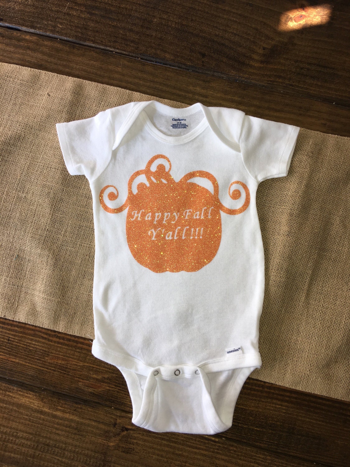 Baby girl onesie Baby Onesie Holiday Onesie Its Fall Yall