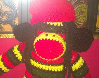 rasta monkey stuffed animal