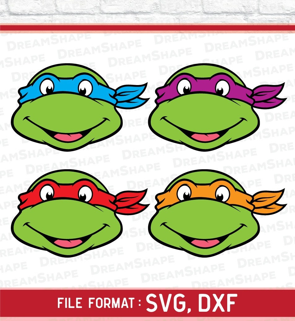 Download SVG Turtles Face Cut Files Turtles SVG Cutting File for