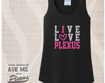 Plexus Tank, Live Love Plexus Glitter Tank, I Love Plexus Tank Top, Glitter Plexus Tank, Ask Me About Plexus Tank, Glitter Tank Top