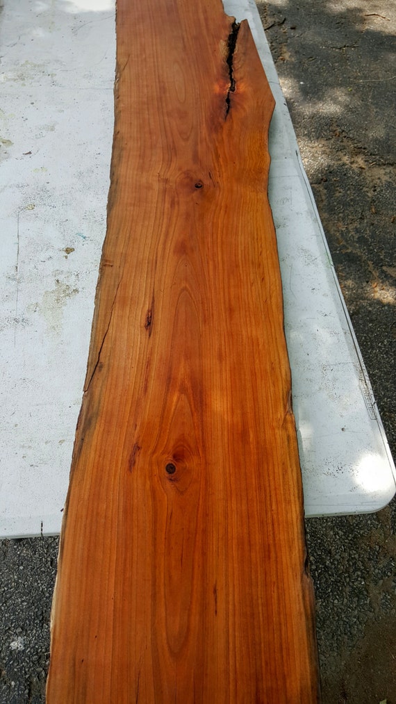 Live edge aged cherry slab