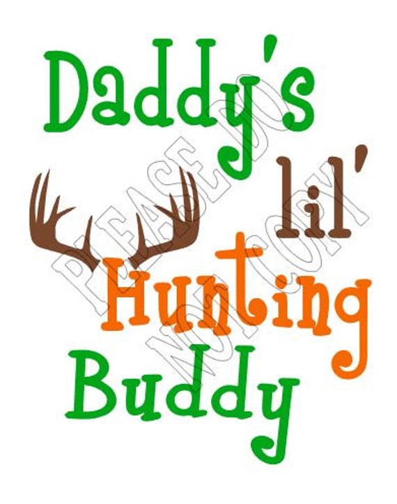 Download Daddy's Lil' Hunting Buddy SVG