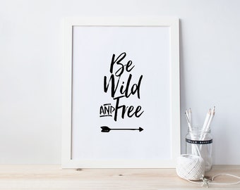 Wild and free art | Etsy
